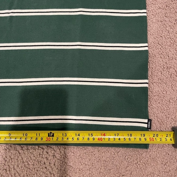 VANS Sixty Sixers Stripe Green T-Shirt - Picture 6 of 10